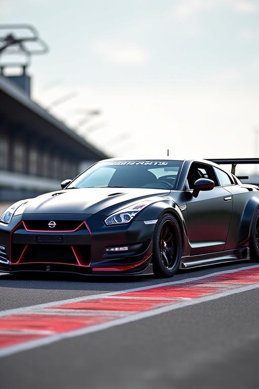 トラック仕様に改造された日産GT-R R35