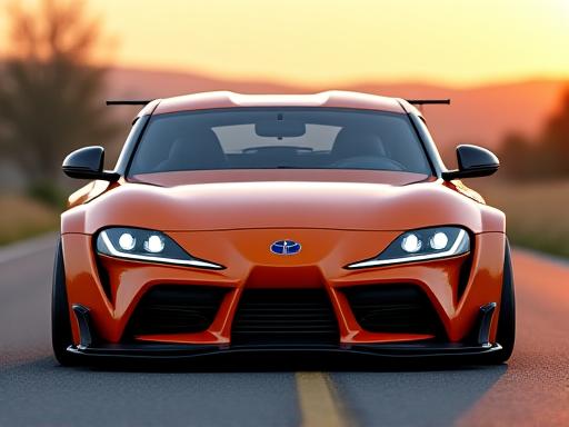 カスタムワイドボディキットを装着したトヨタスープラA90